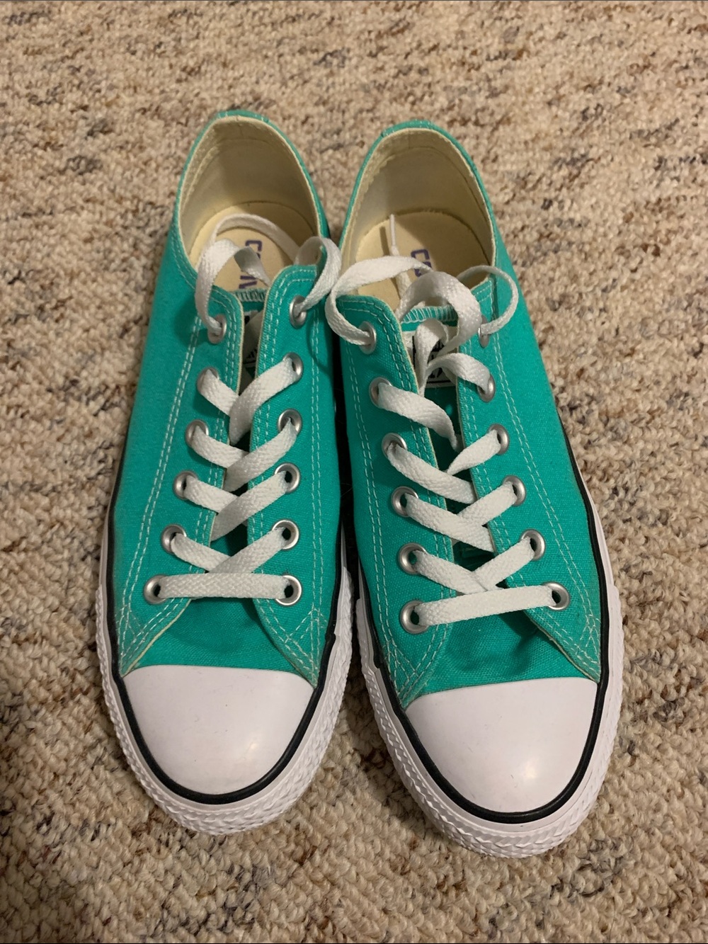 Converse women’s Teal Low-Top Canvas Sneakers